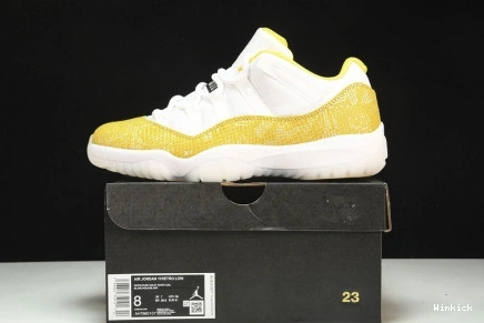 AH7860-107 Jordan Low Air 11 Snakeskin” “Yellow 0922